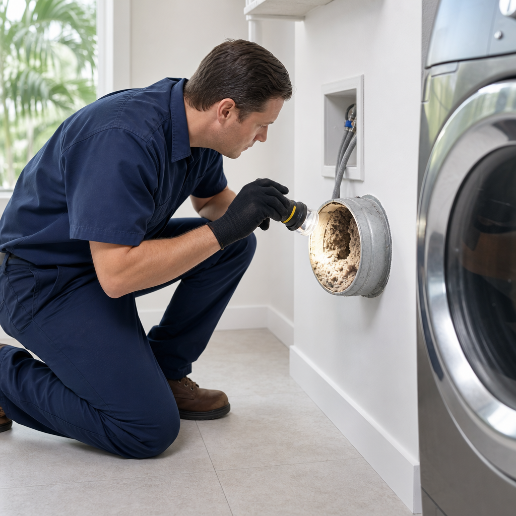 Illustration for dryer vent cleaning in Cutler Bay