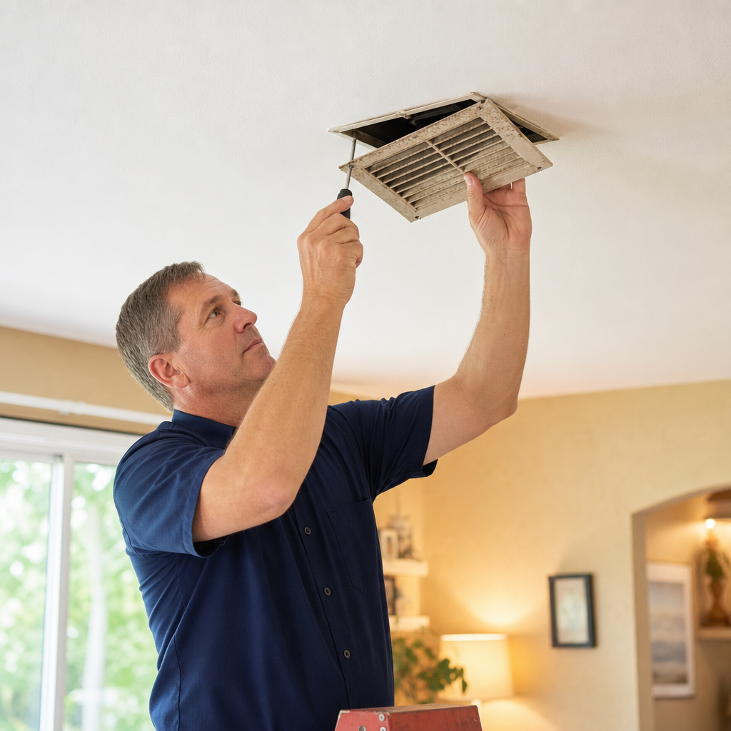 Illustration for air duct cleaning in Pine Island Ridge