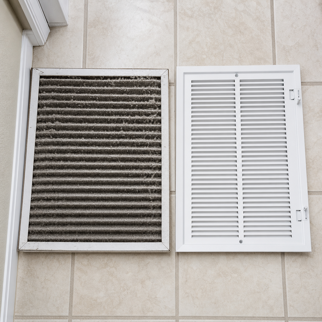 Illustration for return duct cleaning in Brownsville