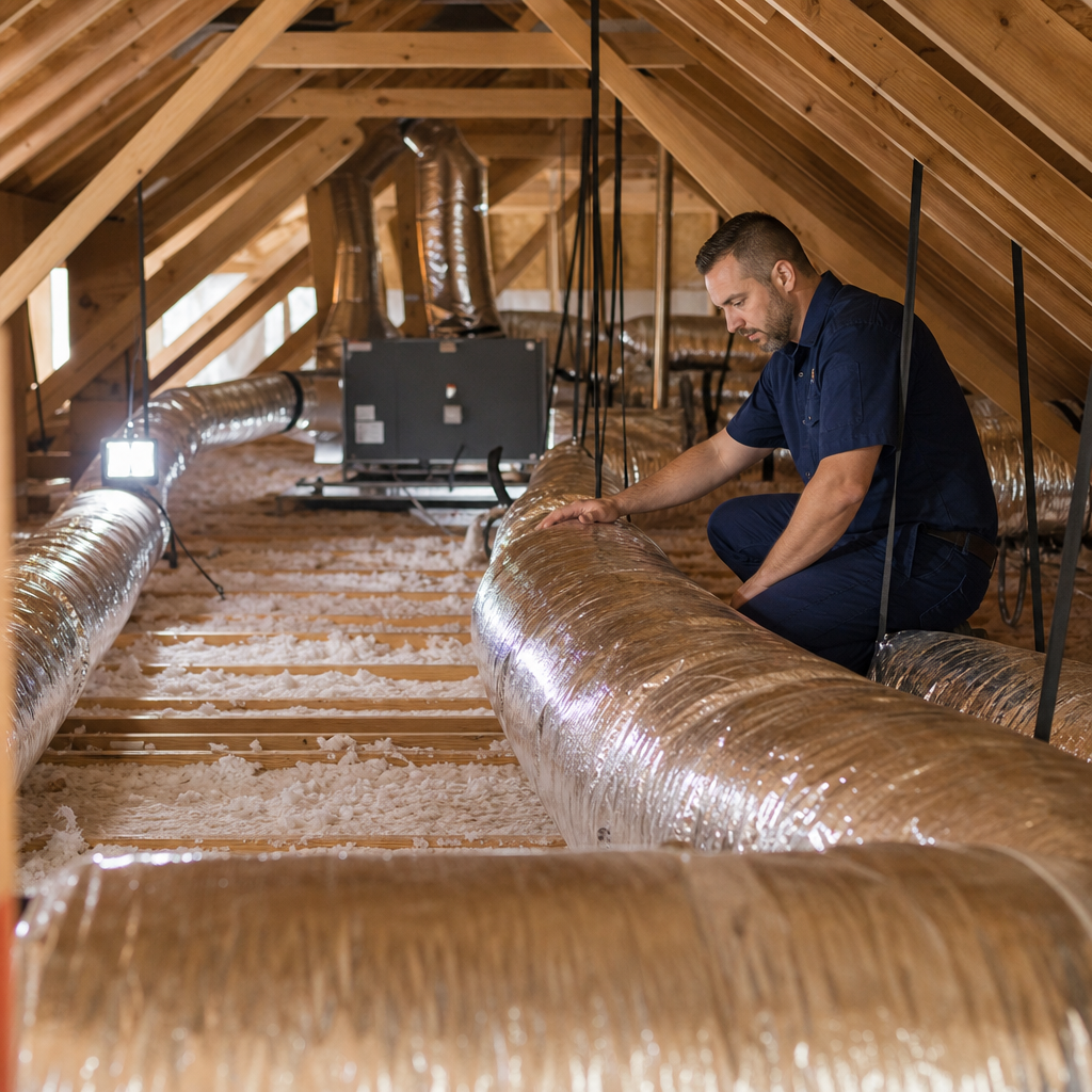 Illustration for air duct cleaning in Naranja