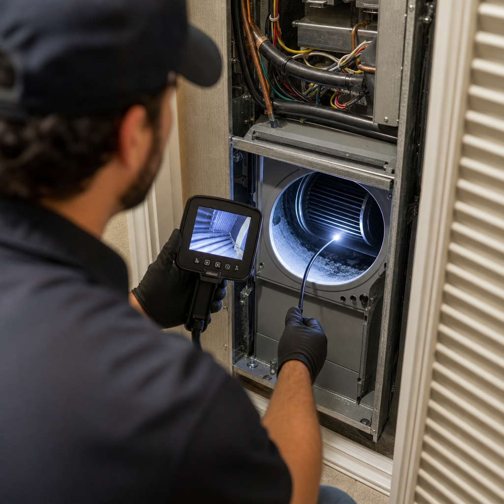 Illustration for air duct cleaning in Lakes by the Bay