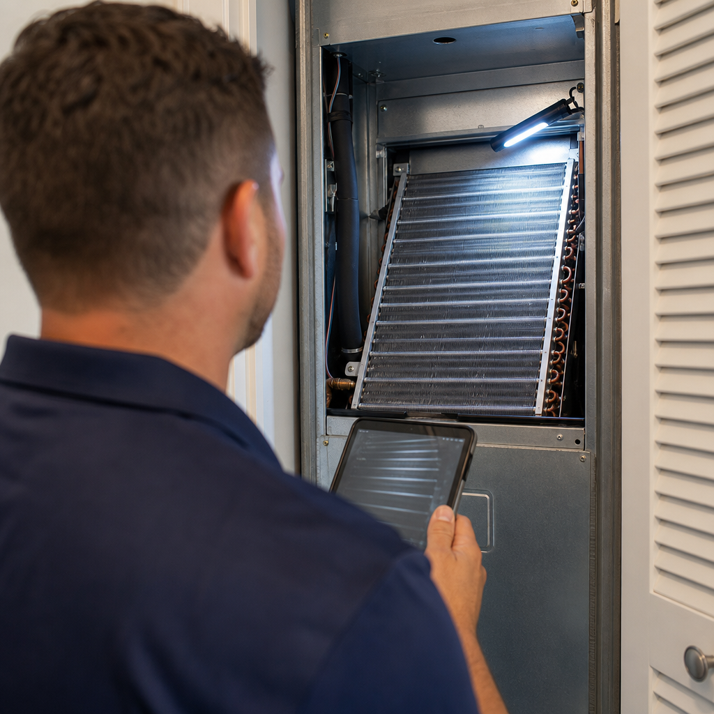 Illustration for hvac coil cleaning in Aventura