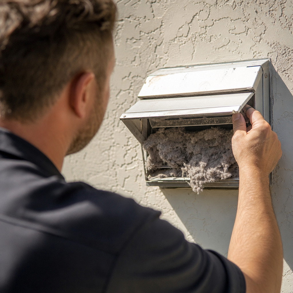 Illustration for dryer vent cleaning in Fort Lauderdale
