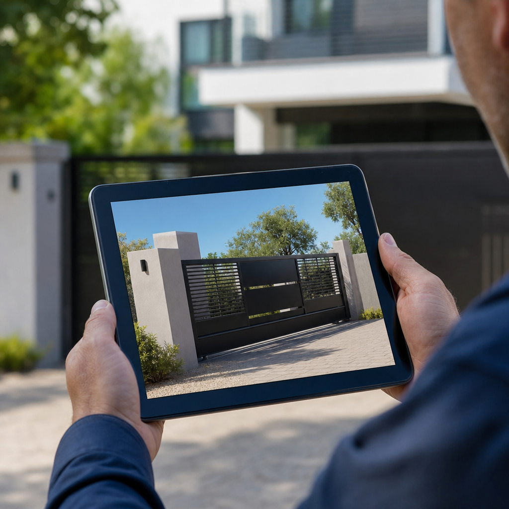 Illustration for free automatic gate estimate santa monica