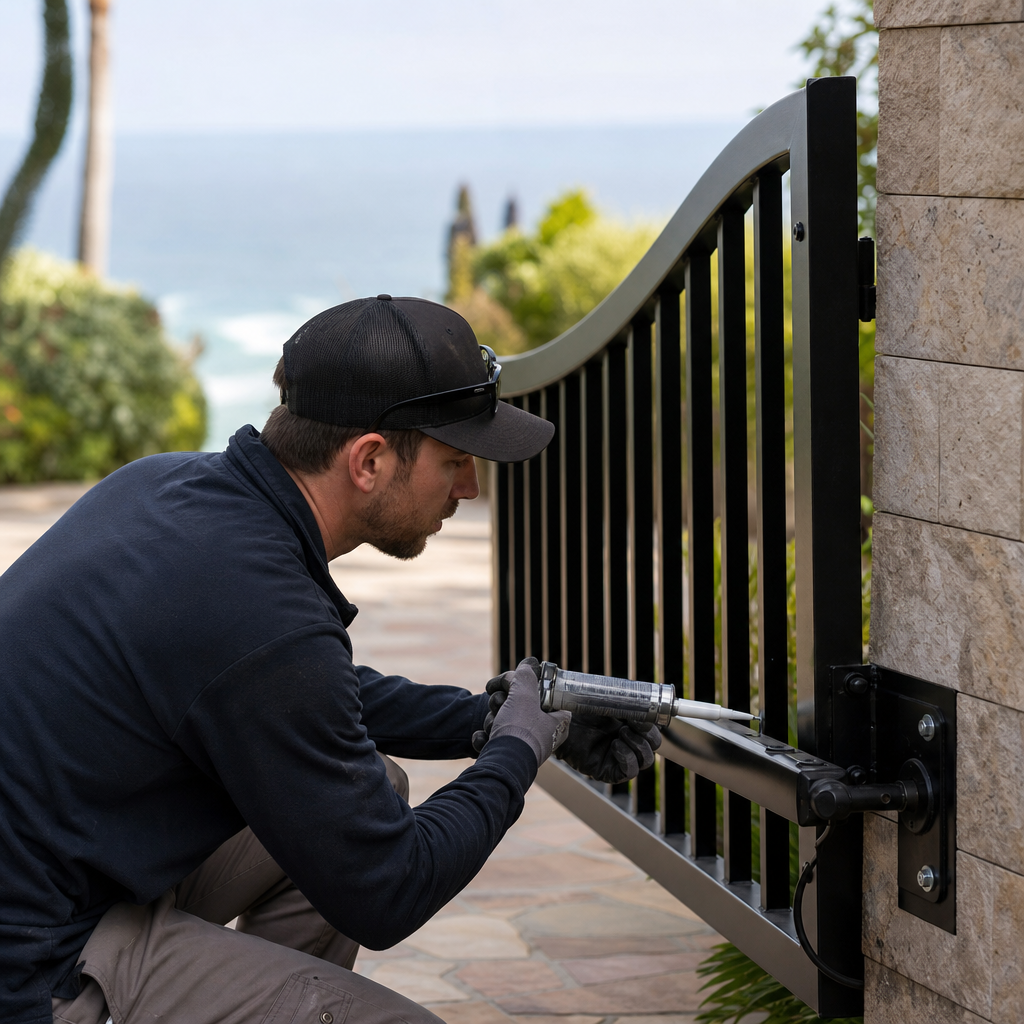 Illustration for driveway gate repair