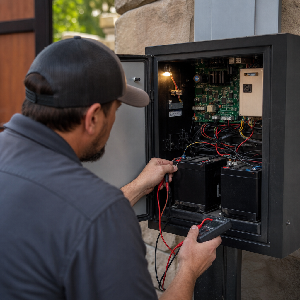 Illustration for electric gate repair near me
