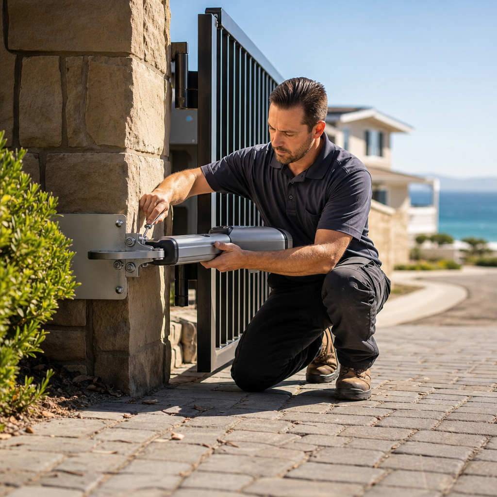 Illustration for emergency driveway gate installer near me