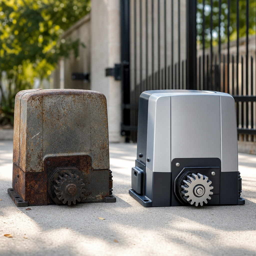 Illustration for electric gate motor replacement