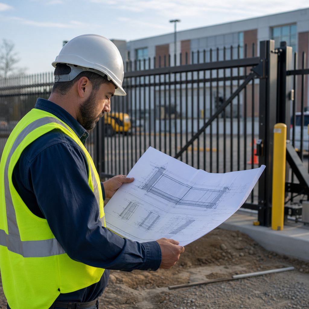 Illustration for commercial gate companies near me