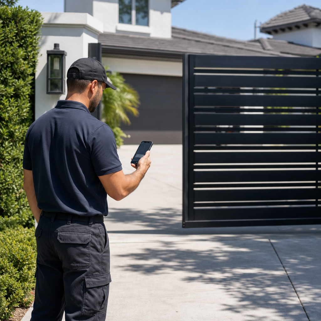 Illustration for gate opener repair near me
