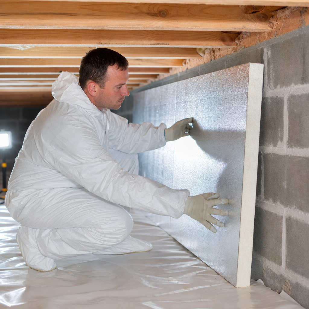 Illustration for crawl space repair