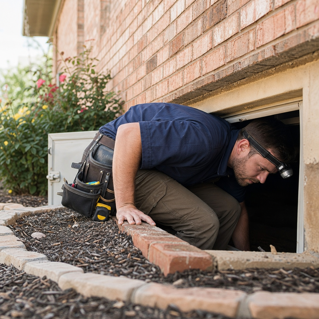 Illustration for crawl space repair contractors