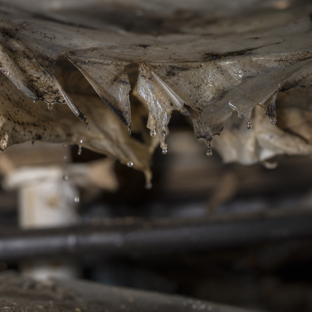Illustration for crawl space moisture barrier cost