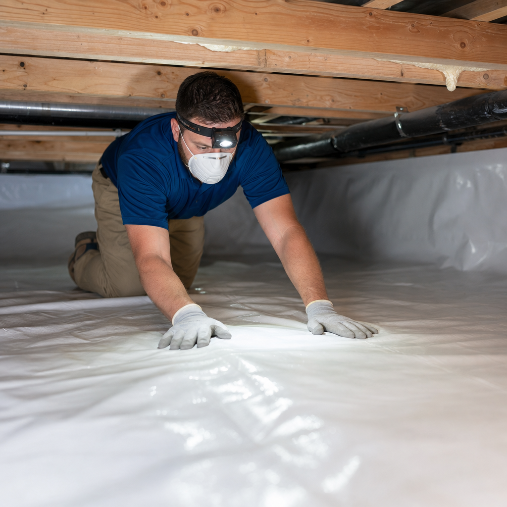 Illustration for vapor barrier installers