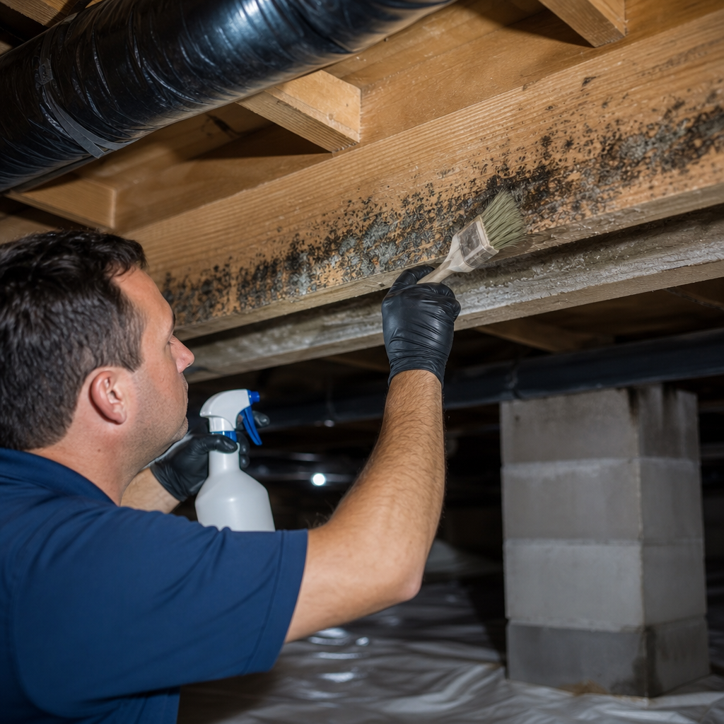Illustration for crawl space repair