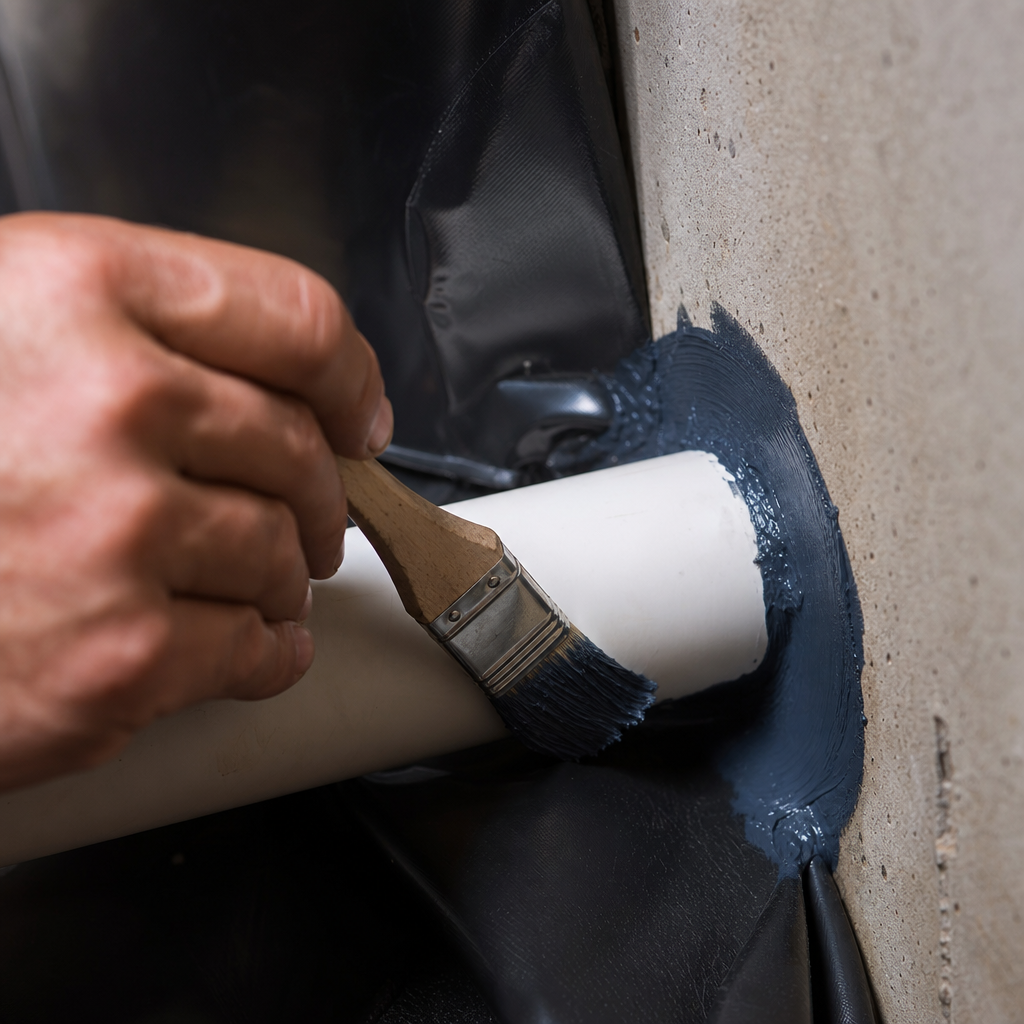 Illustration for vapor barrier cost
