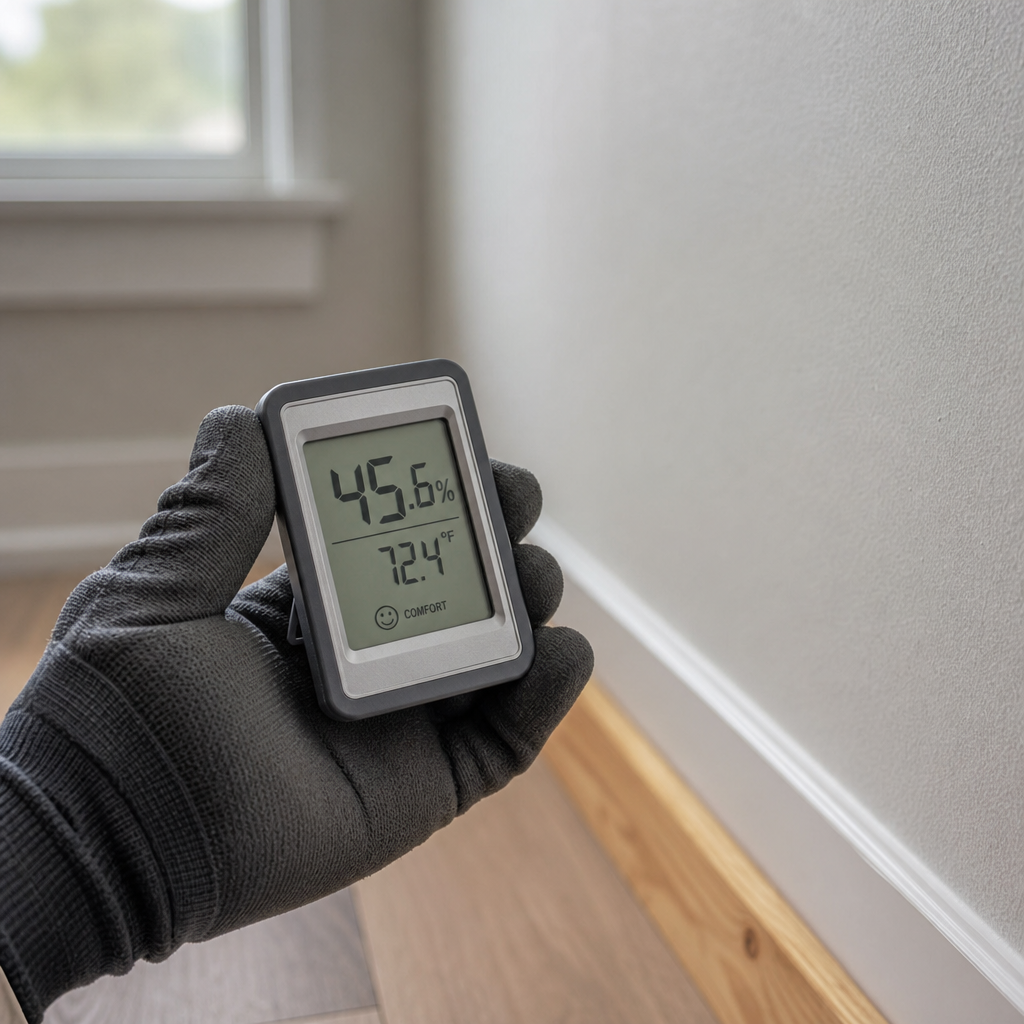 Illustration for reducing humidity in home