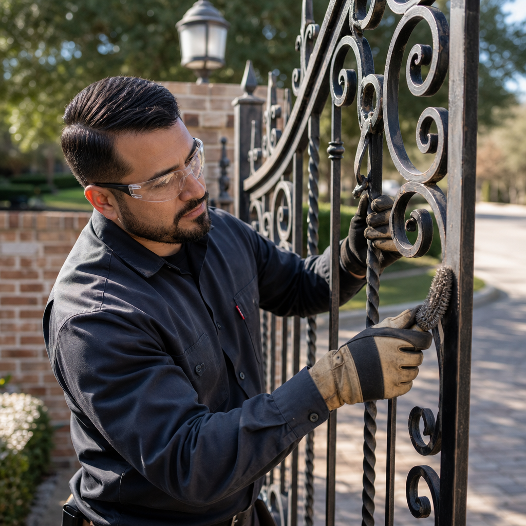 Illustration for automatic gate repair