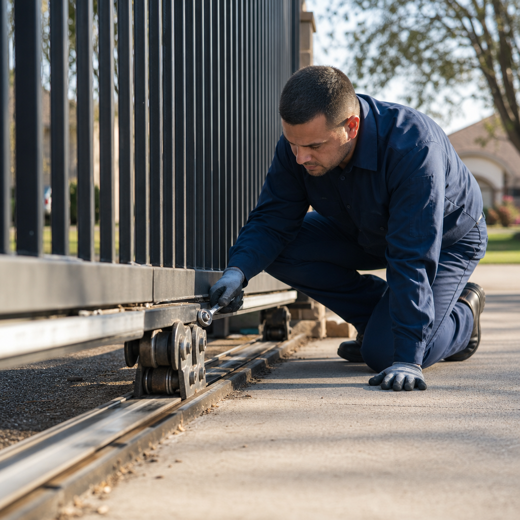 Illustration for gate repair in Euless