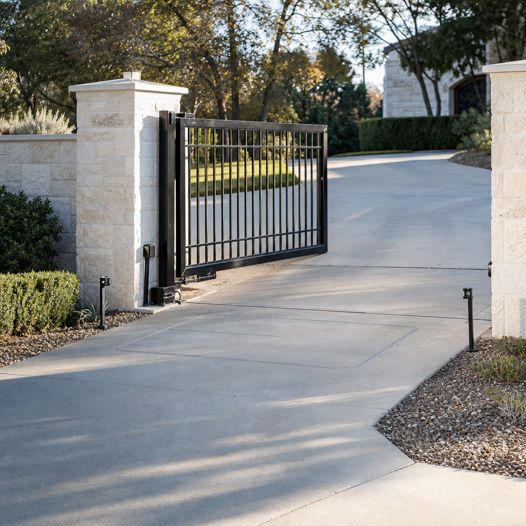 Illustration for how to reset sliding gate motor