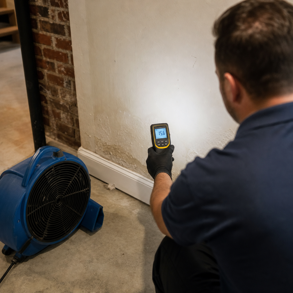 Illustration for water damage restoration in Glendale