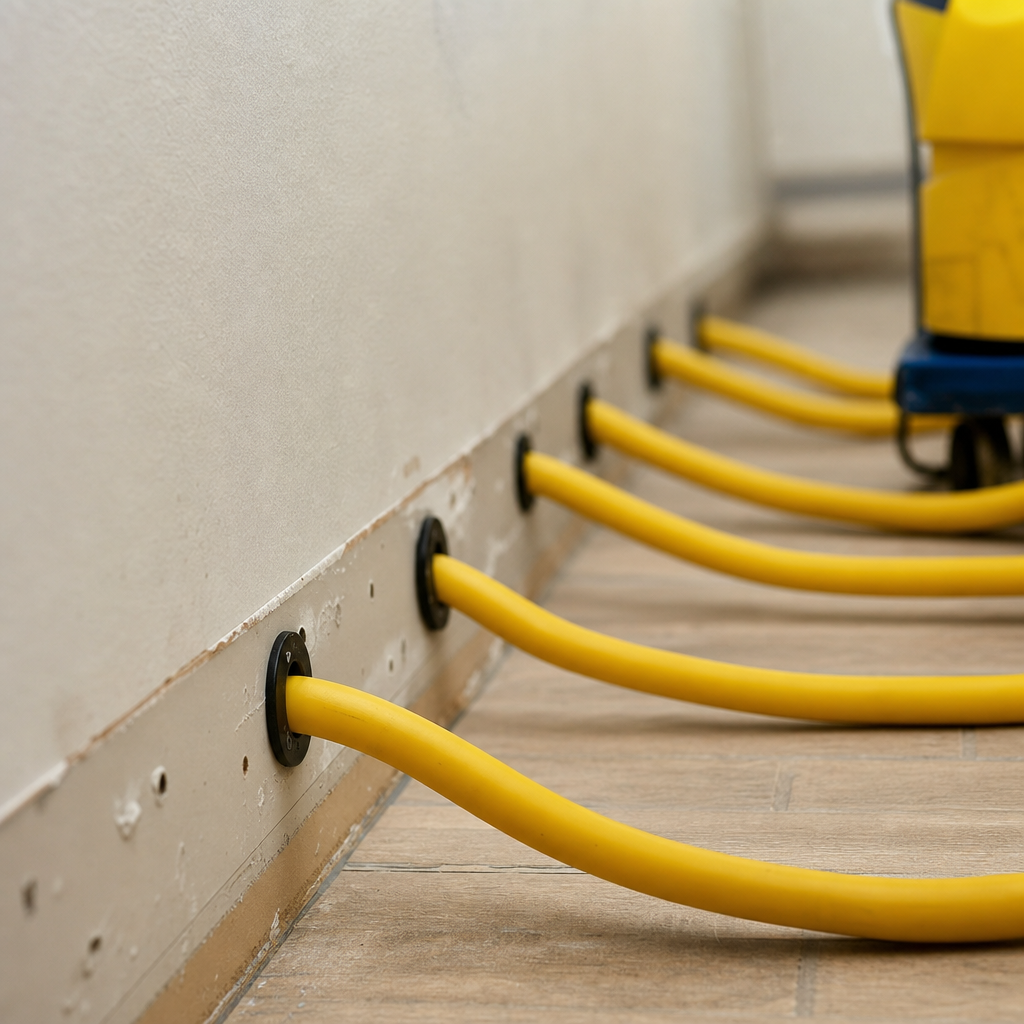 Illustration for water damage restoration service