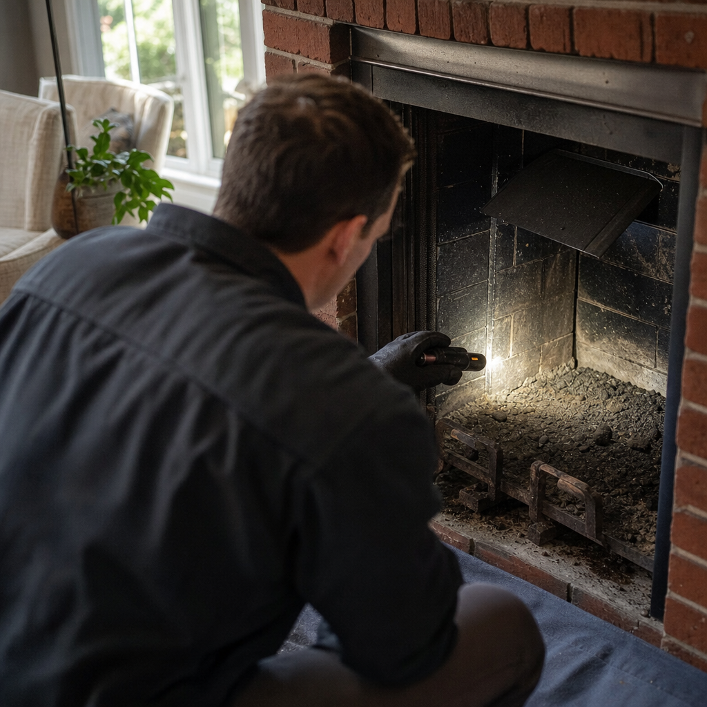 Illustration for chimney sweep in Cos Cob