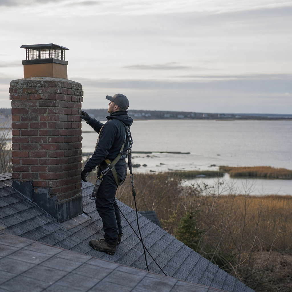Illustration for chimney sweep in Branford