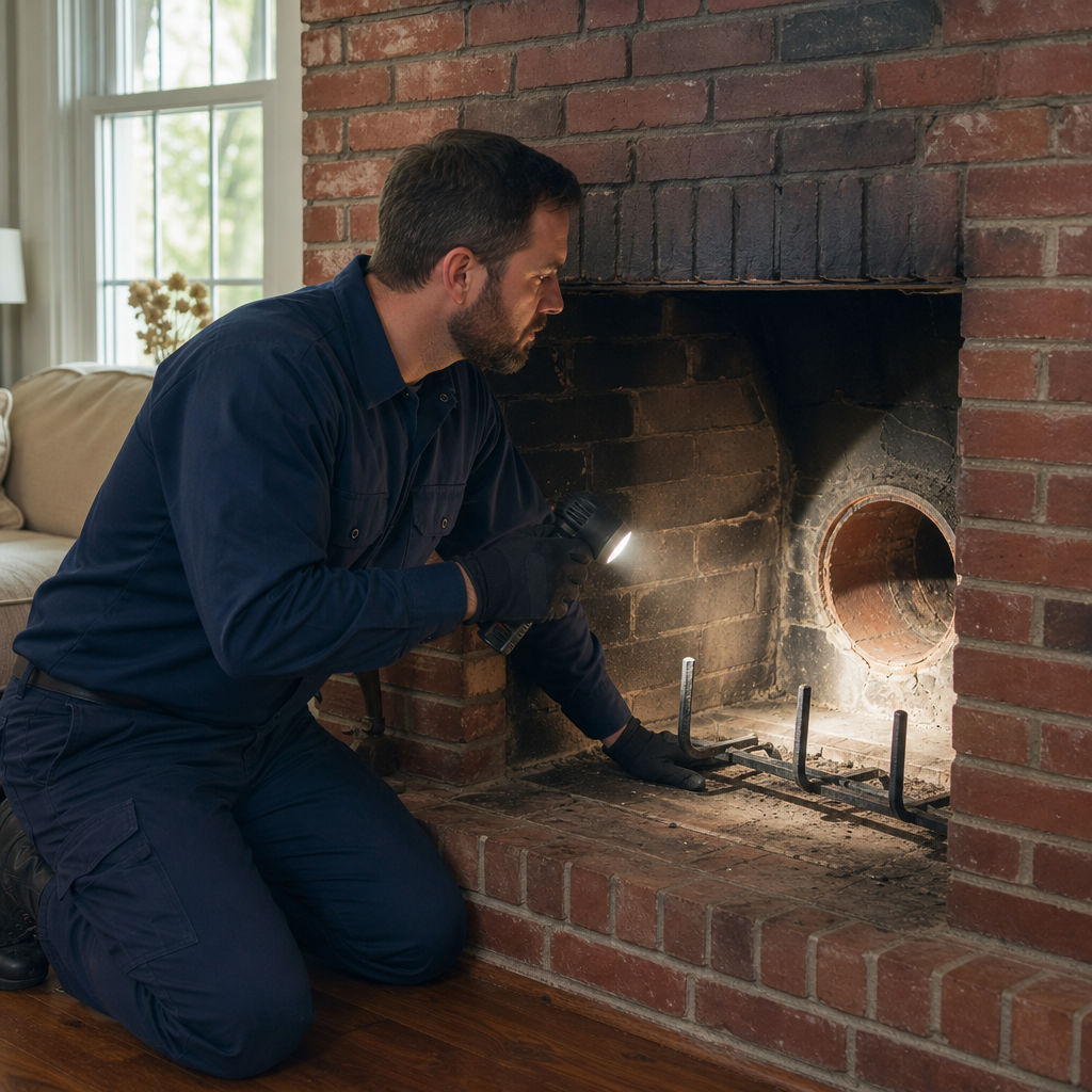 Illustration for chimney cleaning in Middle Island