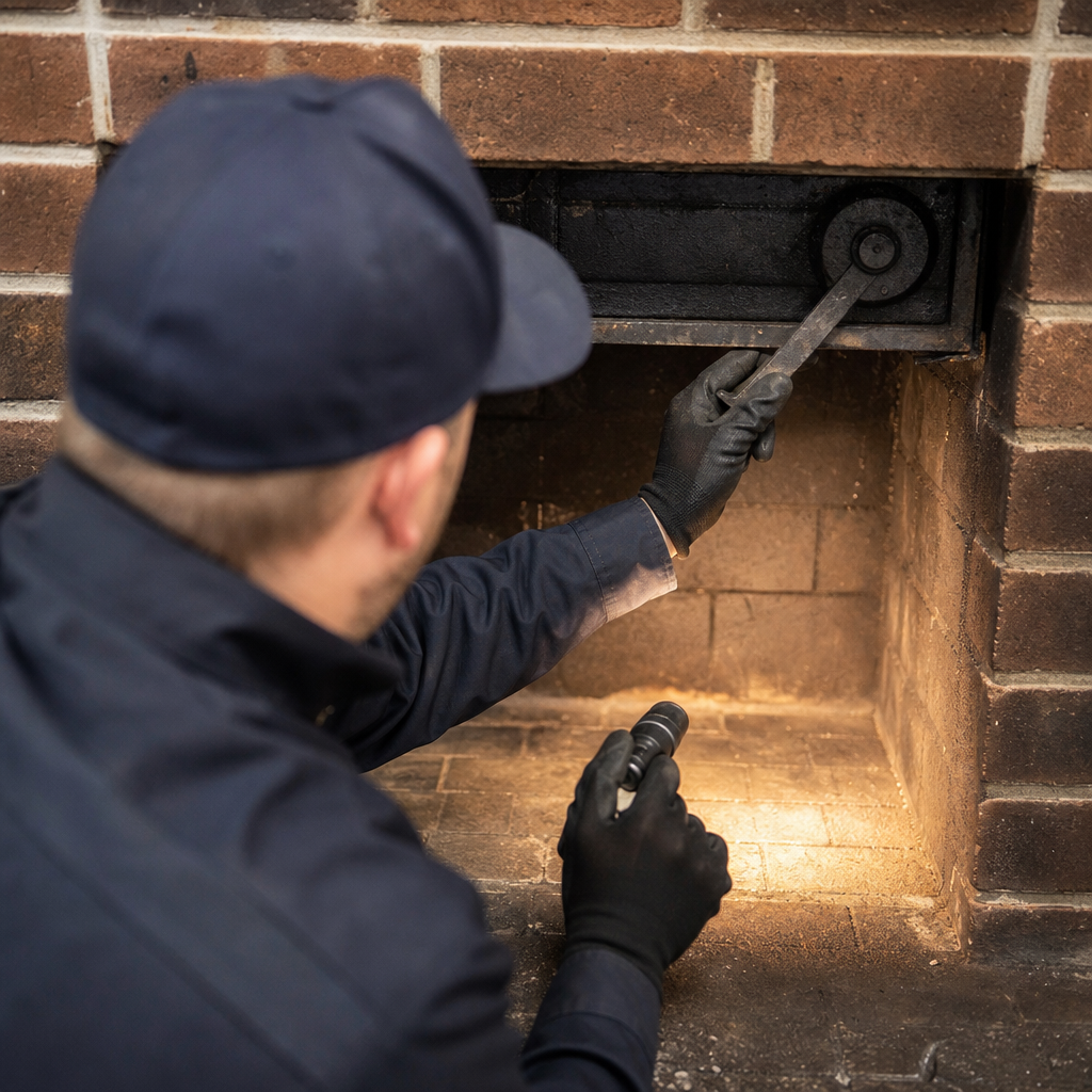 Illustration for chimney cleaning in North Patchogue