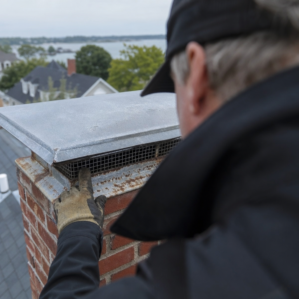 Illustration for chimney sweep in Branford Center