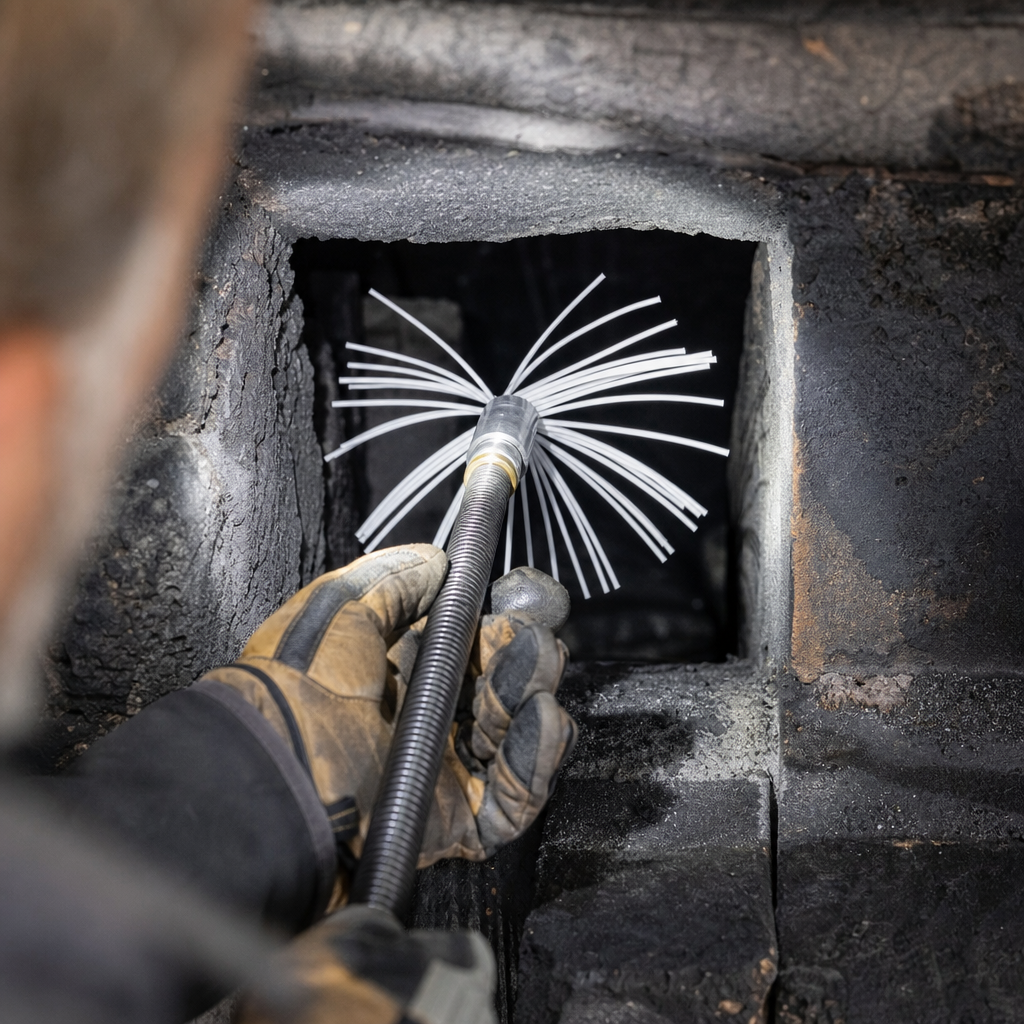 Illustration for chimney cleaning in Holtsville