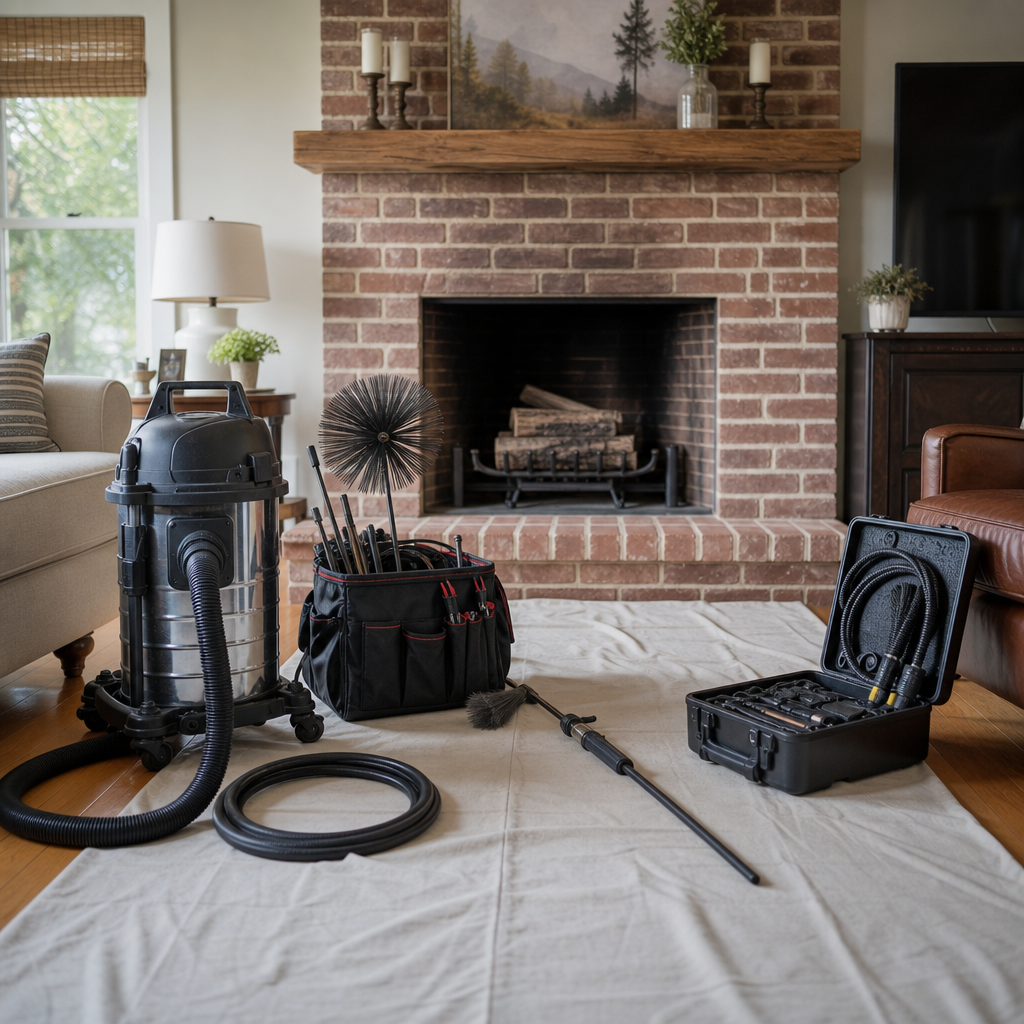Illustration for chimney cleaning in Manorville