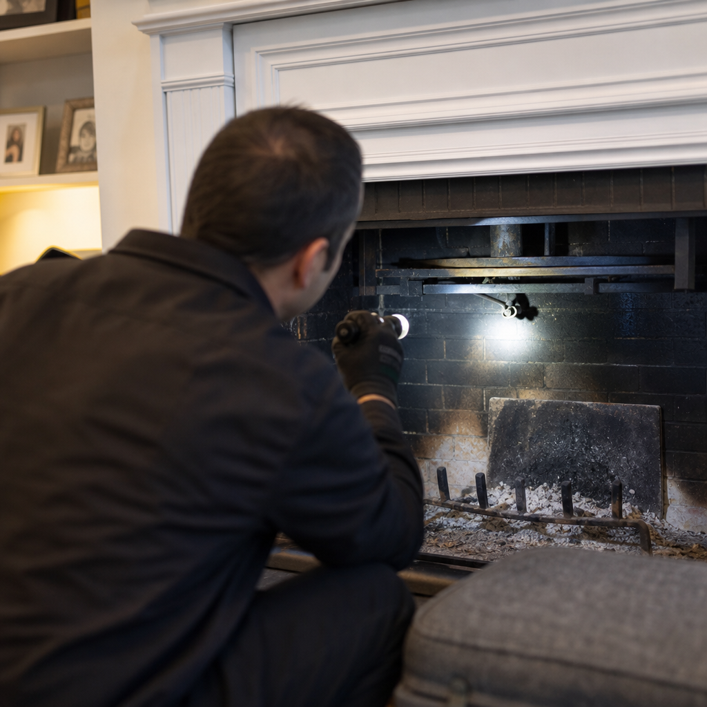 Illustration for chimney cleaning in Bridgeport