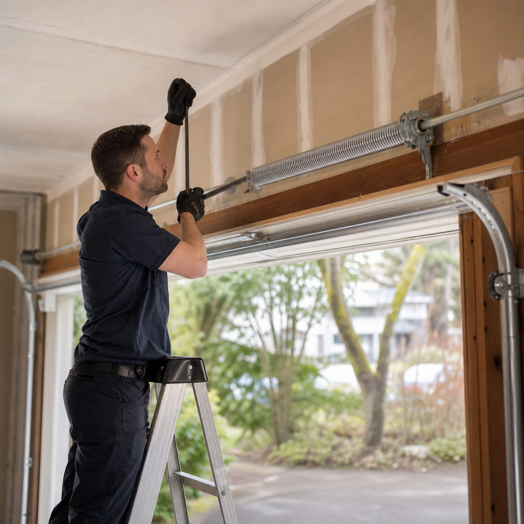 Illustration for garage door installation labor cost