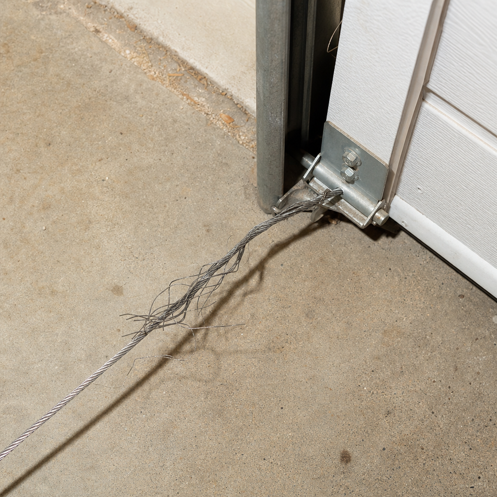 Illustration for garage door cable repair cost