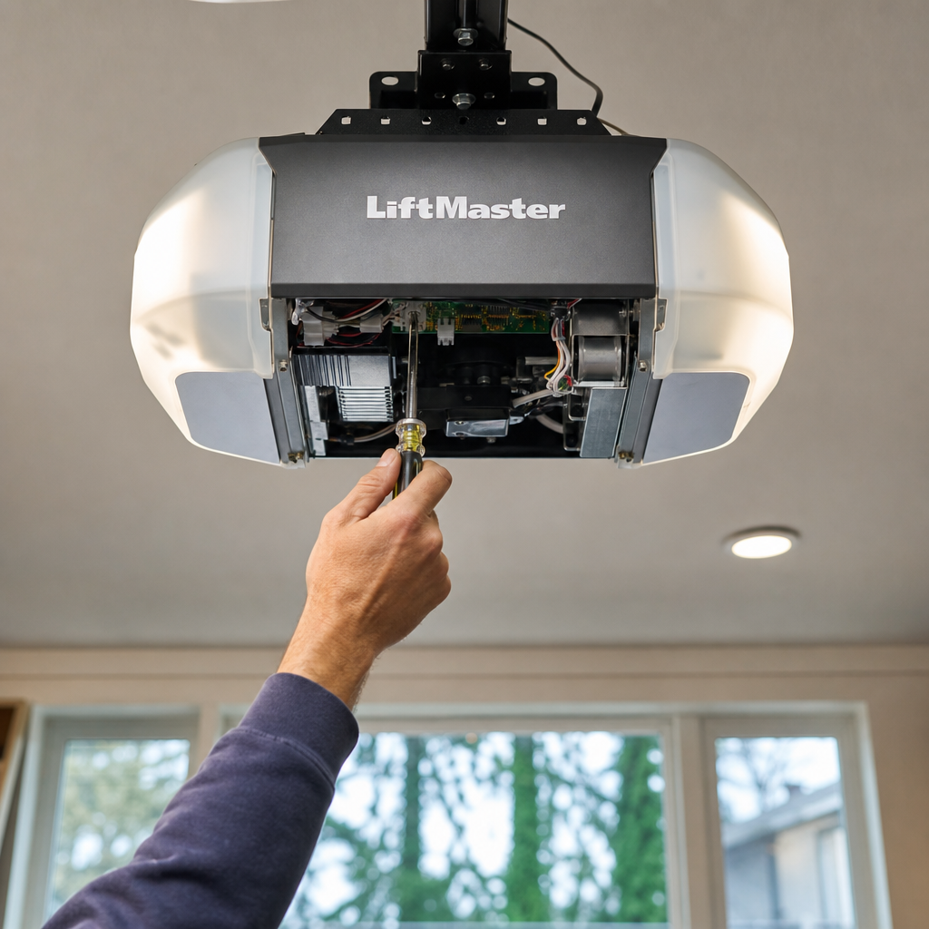 Illustration for garage door opener repair in Vancouver