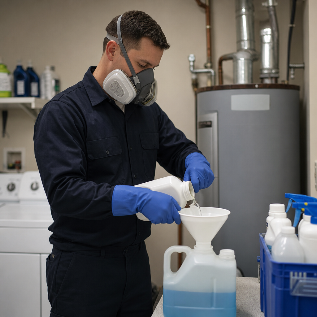 Illustration for duct sanitizing