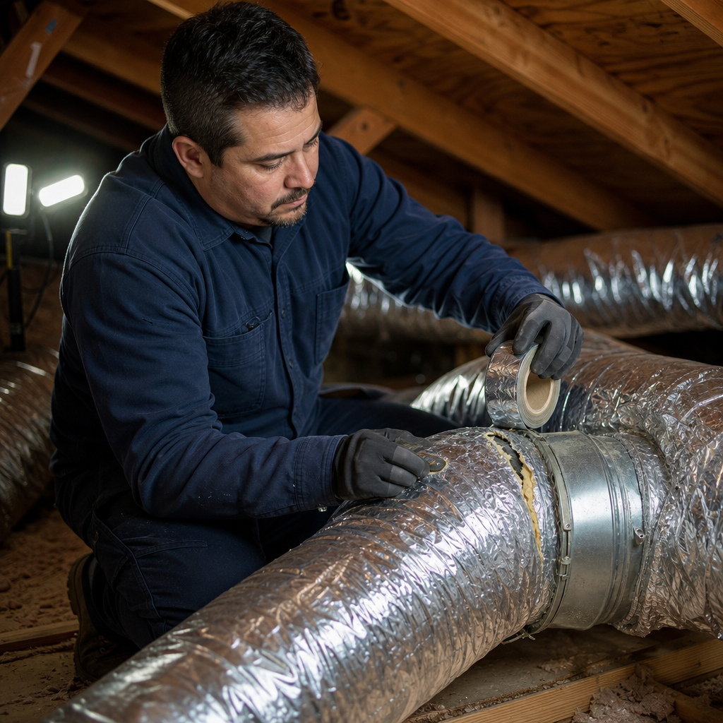 Illustration for air duct repair in Burbank