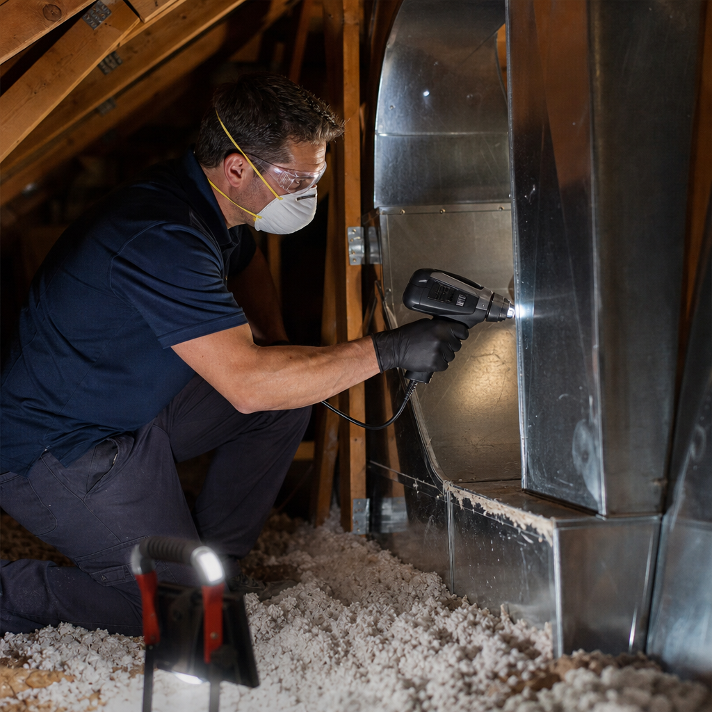 Illustration for duct sealing in Studio City