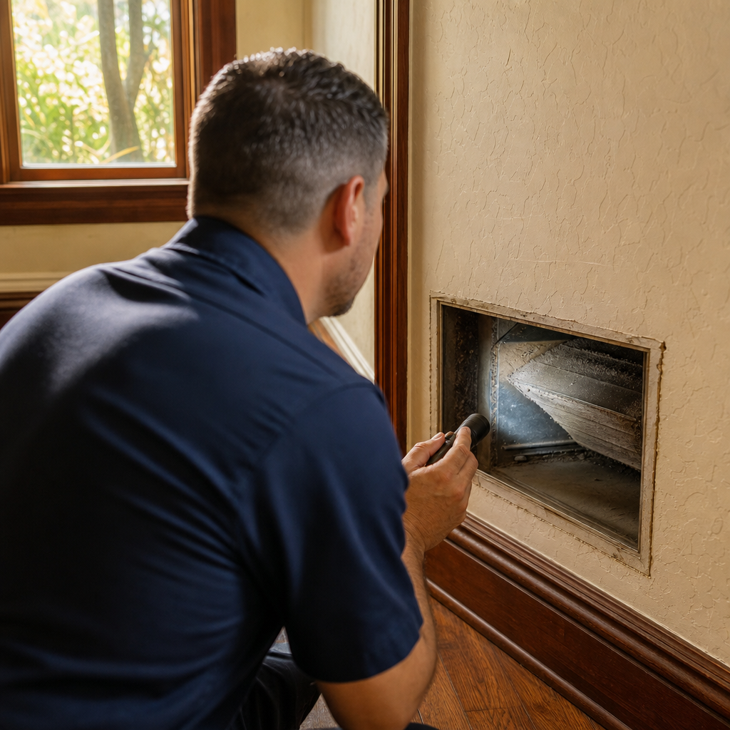 Illustration for return duct cleaning in Echo Park