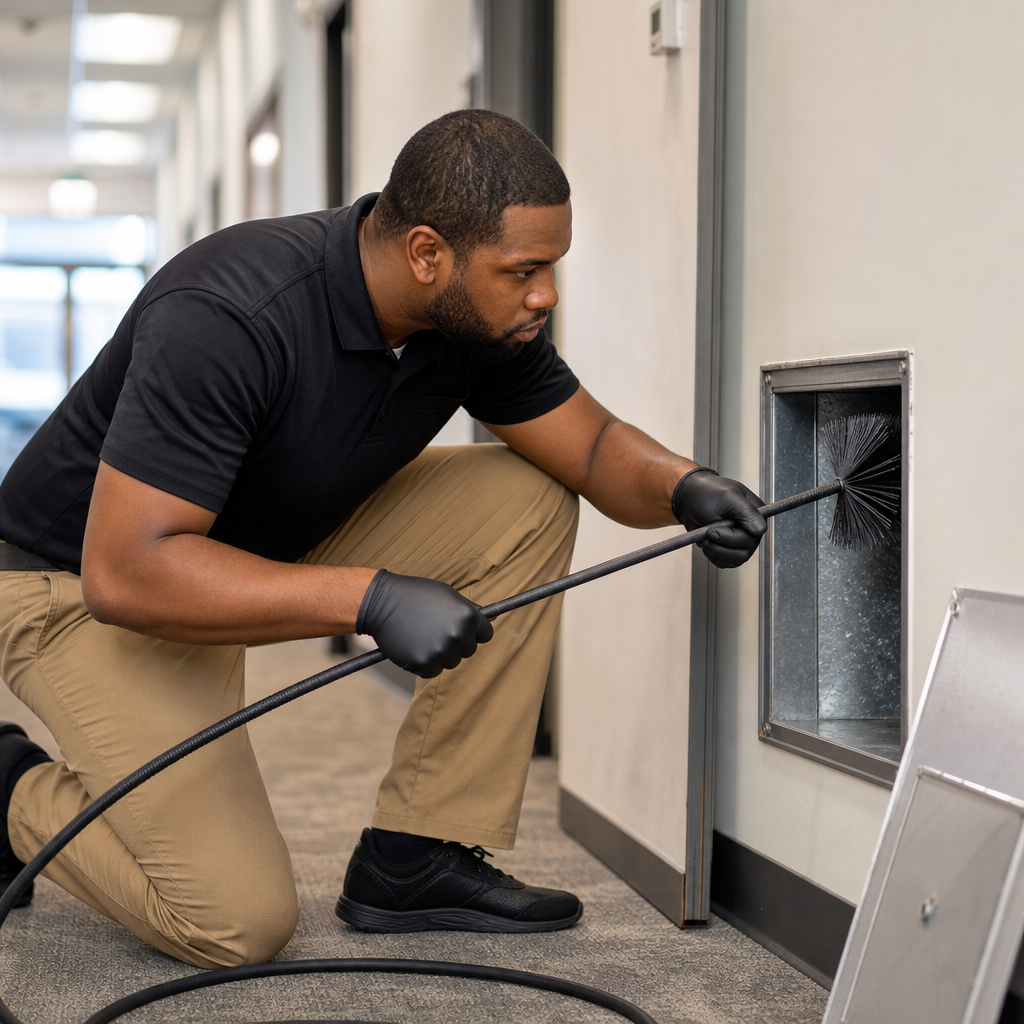 Illustration for commercial duct cleaning