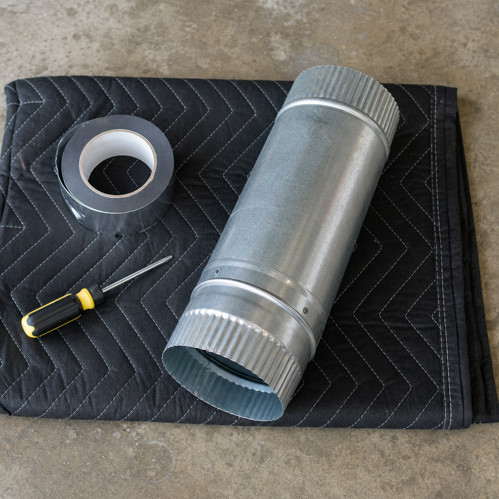 Illustration for dryer duct repair