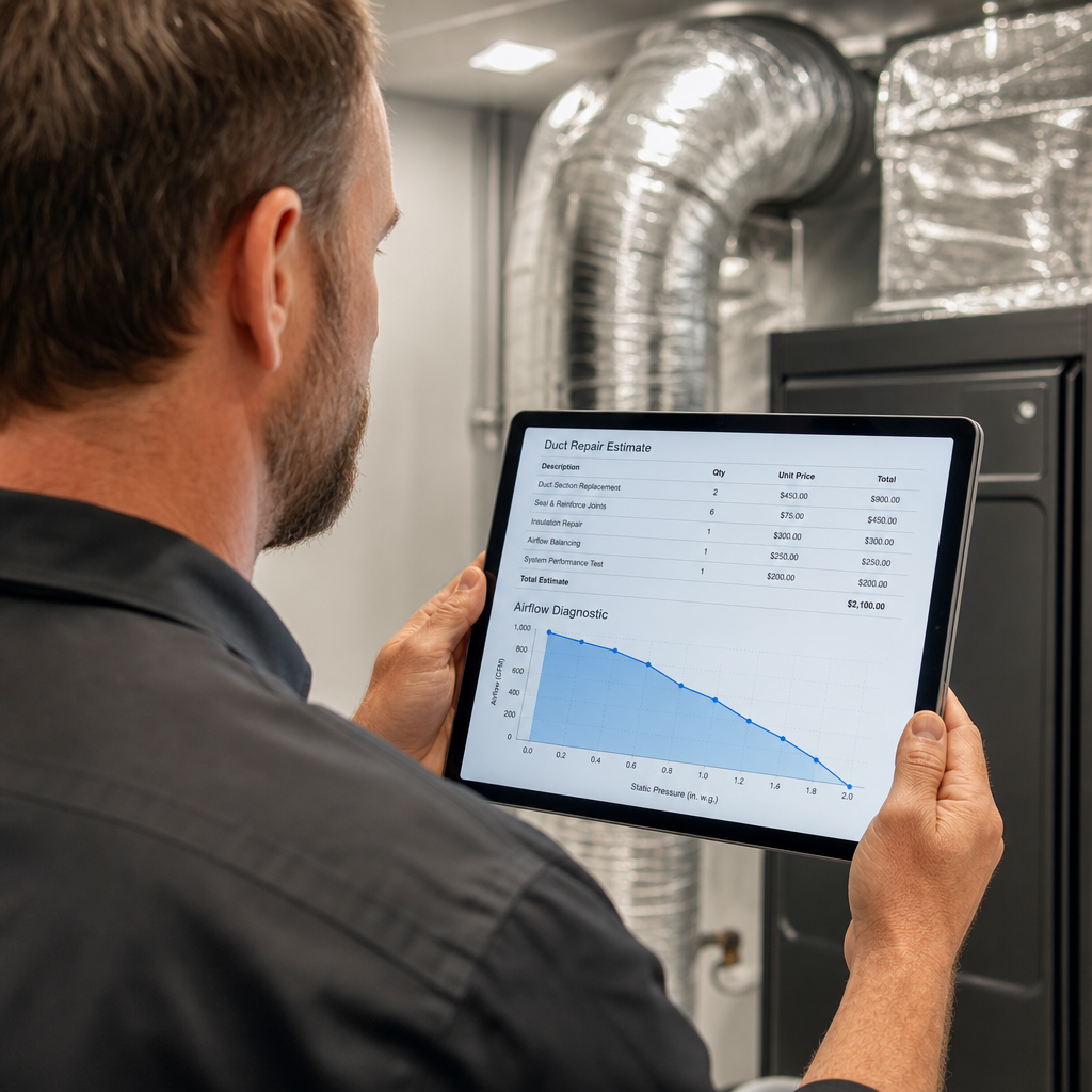 Illustration for air duct repair in Beverly Hills