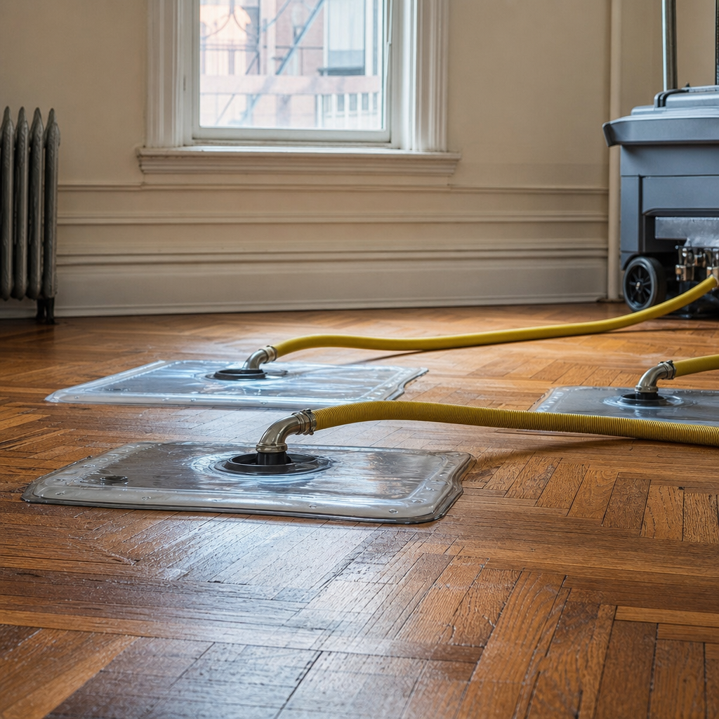 Illustration for emergency water damage restoration in Astoria