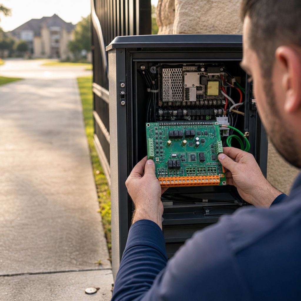 Illustration for fried gate control board repair mckinney