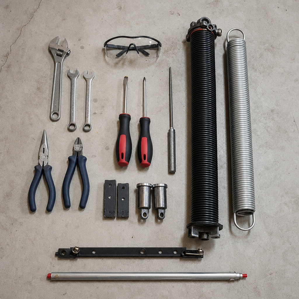 Illustration for cost to replace garage door spring