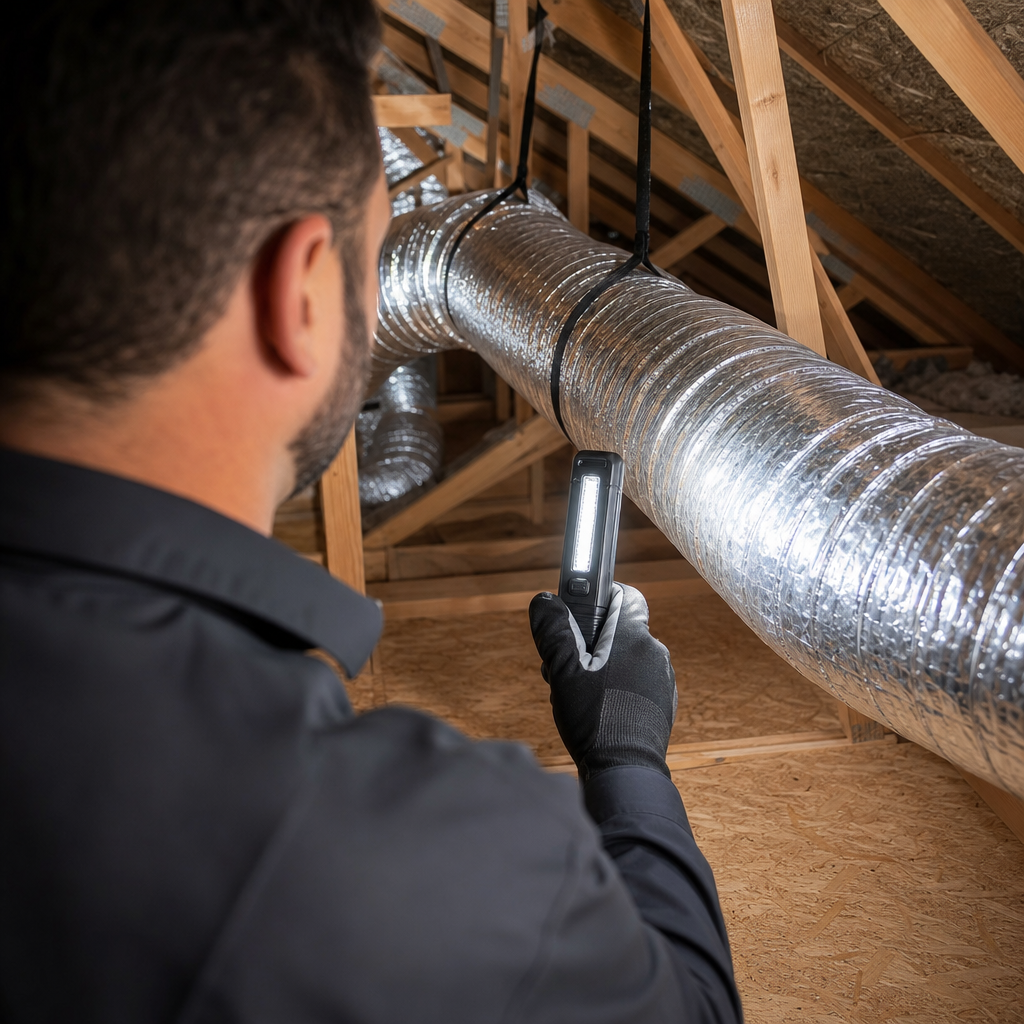Illustration for air duct cleaning in Union City