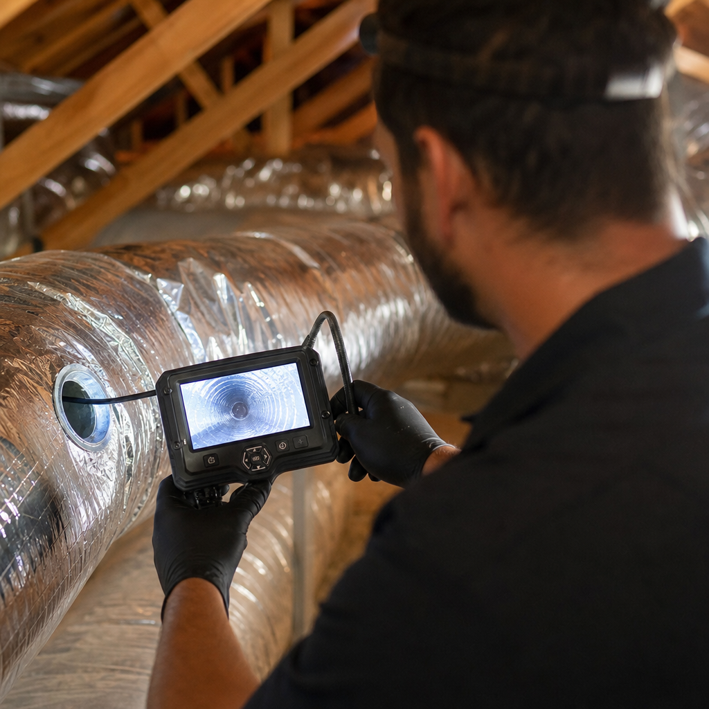 Illustration for air duct cleaning in Moraga