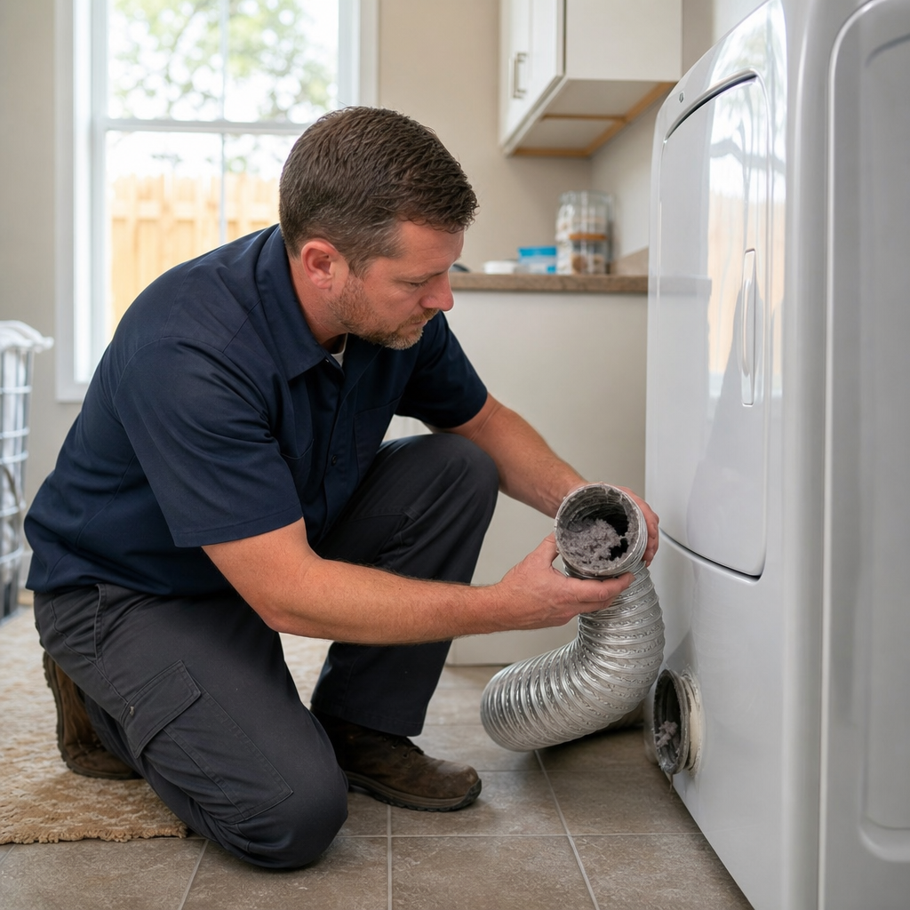 Illustration for dryer vent cleaning in San Rafael
